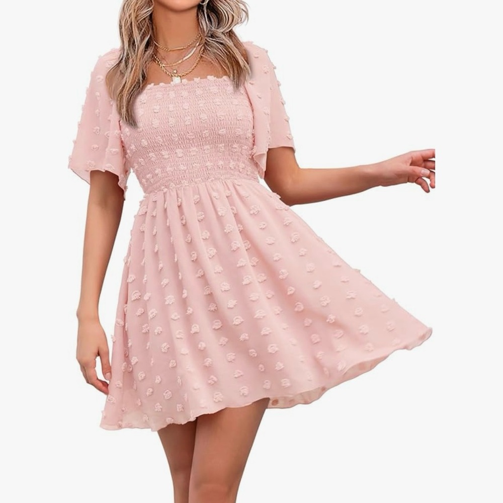 Women’s beautiful brand new pink summer dress